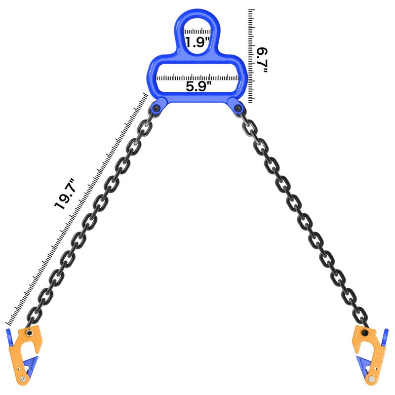 WowDIY 55 gallon drum lift - Chain Drum Lifter - 2000 lbs Capacity - Suitable for Blue Plastic and Metal Drums (Standard Version) - Image 2